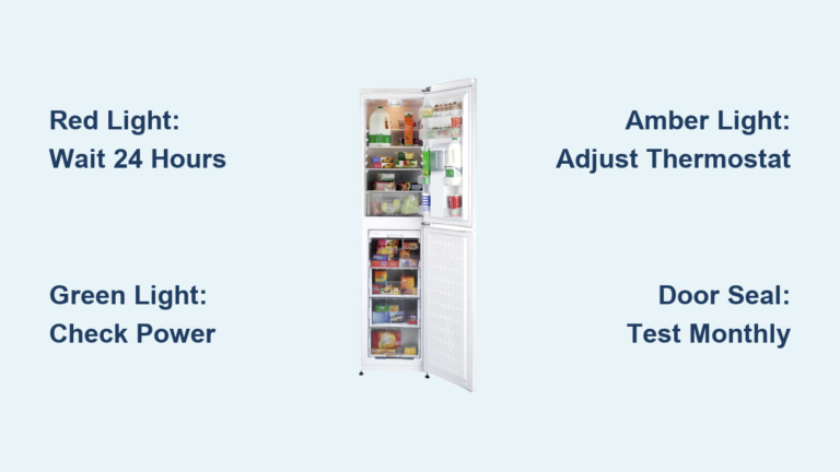 Beko Fridge Freezer Warning Light: What It Means & How to Fix