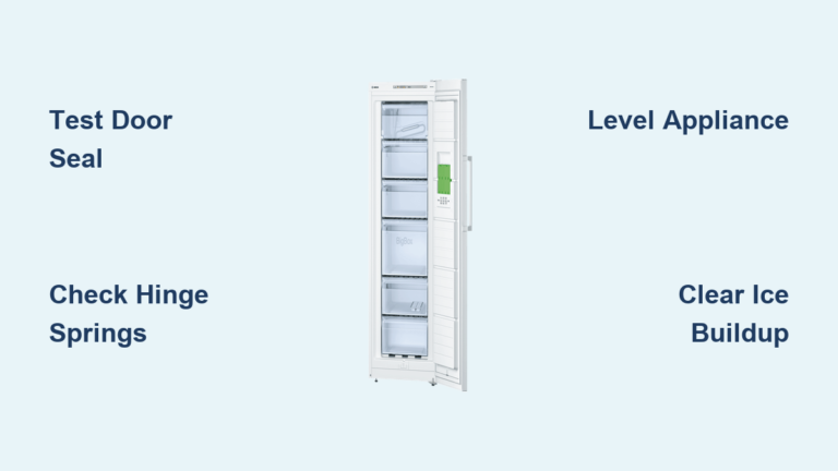 Fix Bosch Freezer Door Not Closing Issue