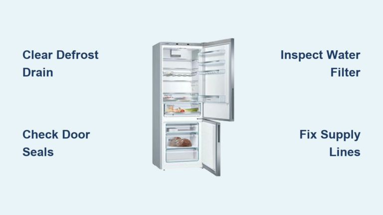 Bosch Fridge Freezer Leaking Water: How to Fix