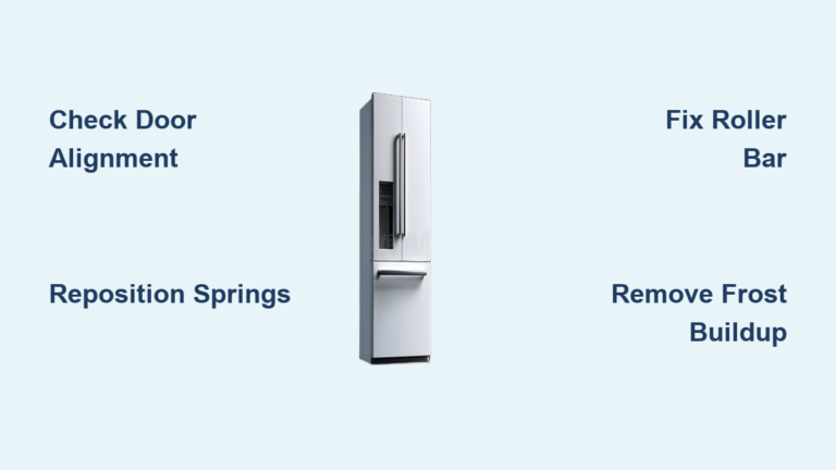 Bottom Freezer Door Not Closing? Fix It Fast