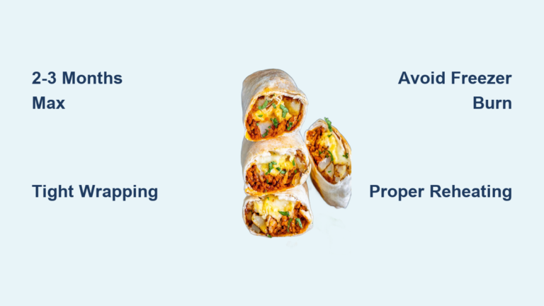 Breakfast Burritos Freezer Life: How Long They Last