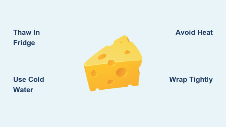 How to Defrost Cheese from Freezer Safely