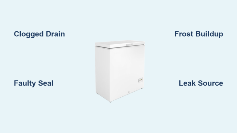 How to Fix Chest Freezer Leaking Issue