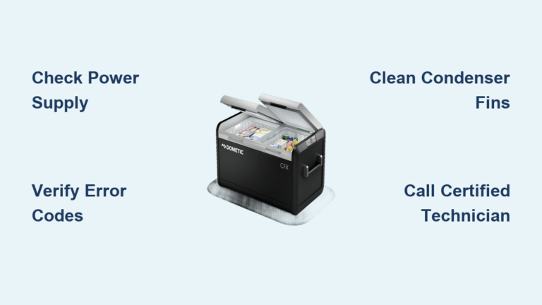 Dometic Freezer Not Cooling? Fix It Fast