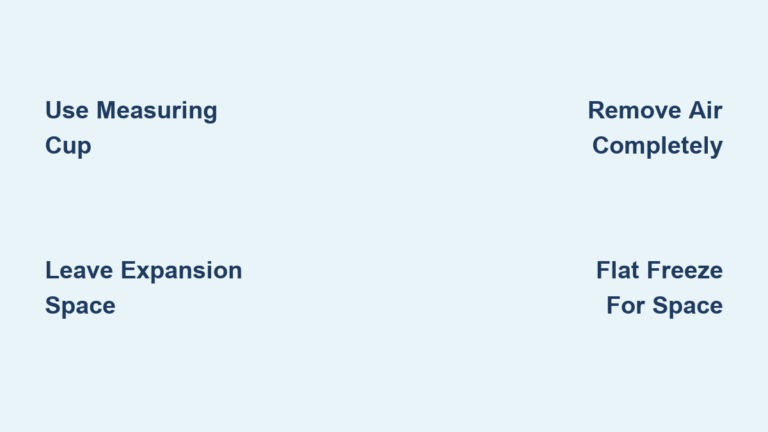 How to Fill Freezer Bags with Soup