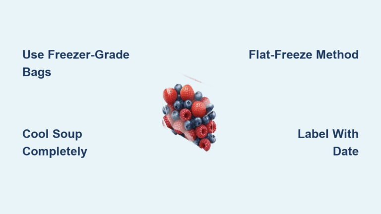 How to Freeze Soup in Freezer Bags