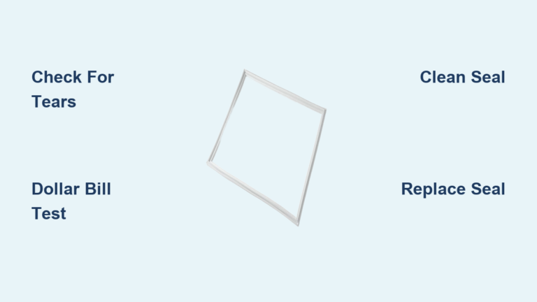 How to Fix Freezer Door Seal Leak