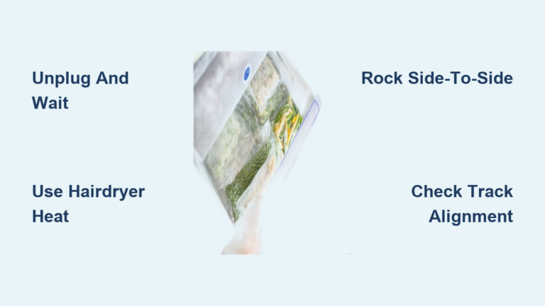 How to Open a Jammed Freezer Drawer