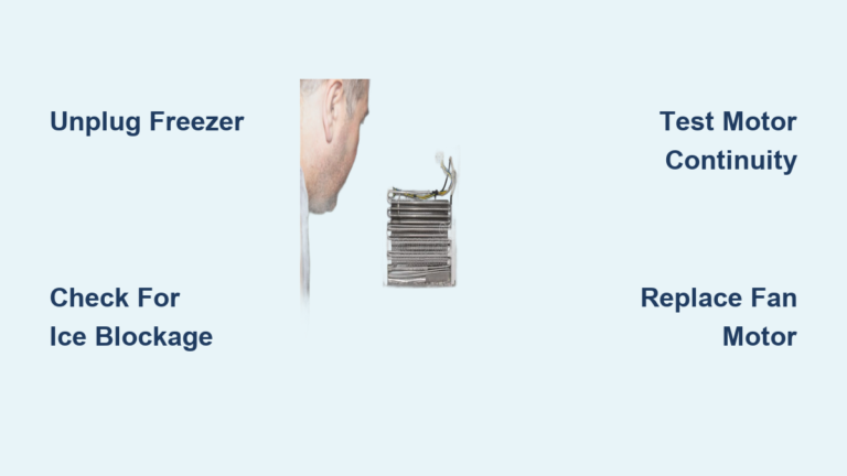 How to Fix a Freezer Fan Not Working