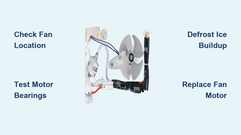 Freezer Fan Making Loud Humming Noise? Fix It Fast