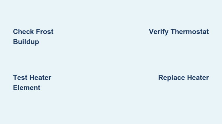Freezer Heater Not Working: Quick Fix Guide