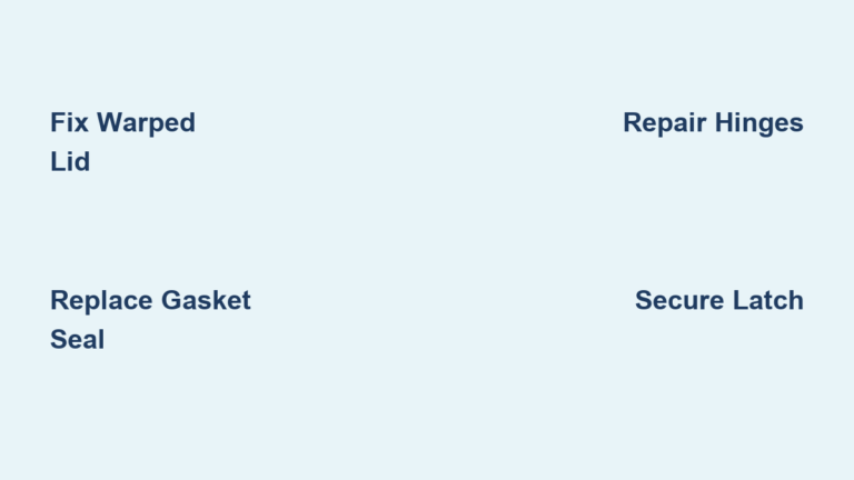 Freezer Lid Repair: Quick Fix Tips