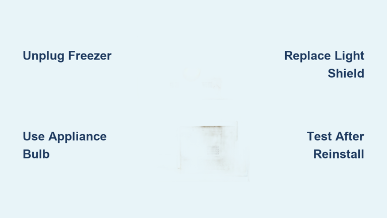 How to Replace Freezer Light: Quick Steps