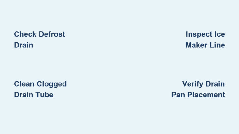 Freezer Leaking Water? Fix It Fast