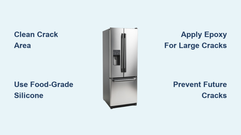 How to Fix Crack in Fridge Freezer