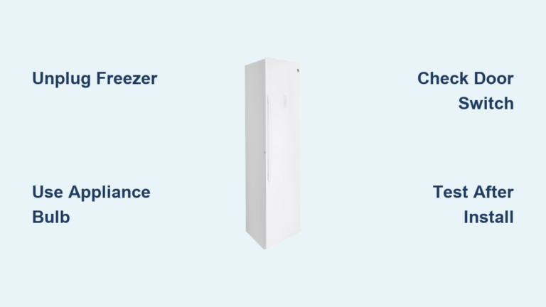 How to Change GE Freezer Light Bulb