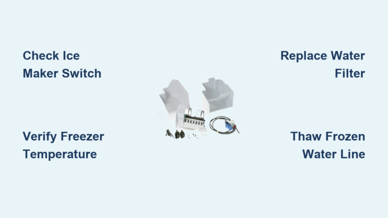 GE Freezer Ice Maker Not Working: Fix It Fast