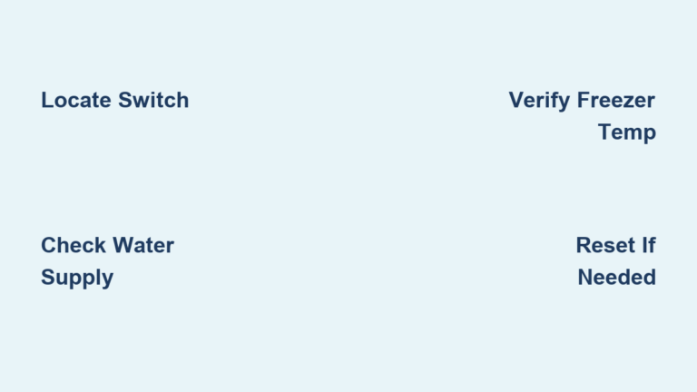 How to Turn On GE Bottom Freezer Ice Maker