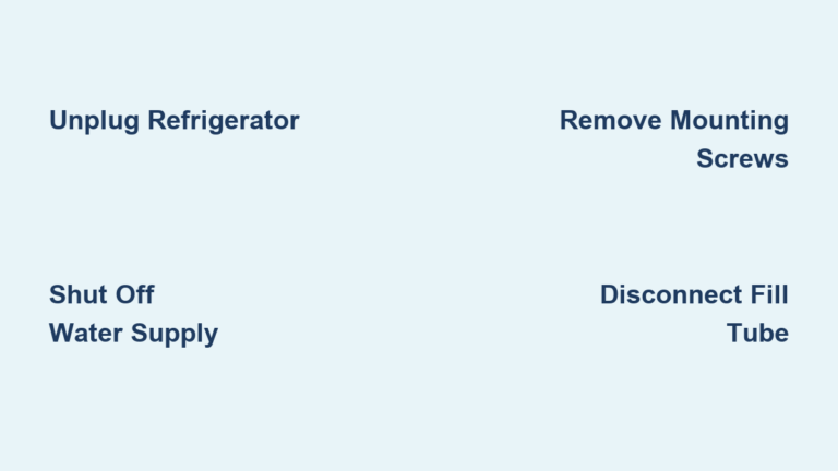 How to Remove GE Bottom Freezer Ice Maker