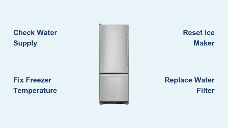 Fix KitchenAid Bottom Freezer Ice Maker Not Working