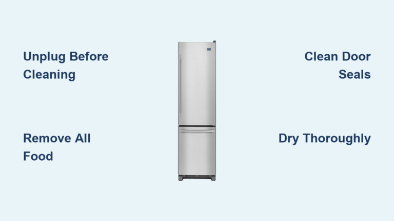 How to Clean Maytag Bottom Freezer