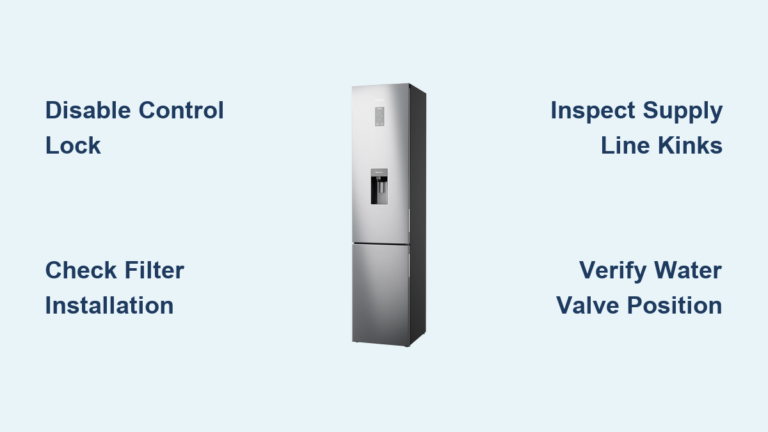 Fix Samsung Fridge Water Dispenser Not Working