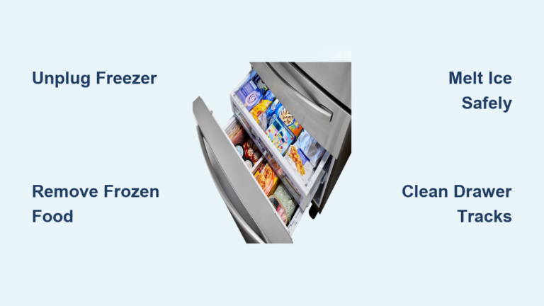 How to Defrost Samsung Freezer Drawer