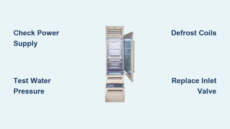 How to Fix Subzero Freezer Not Making Ice