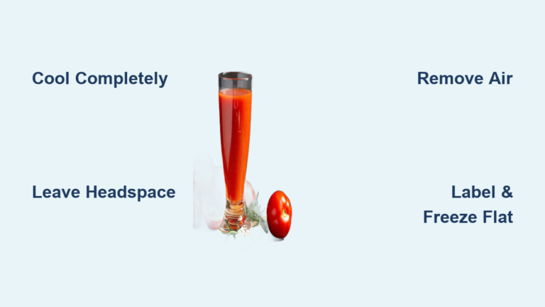 How to Freeze Tomato Juice in Freezer Bags