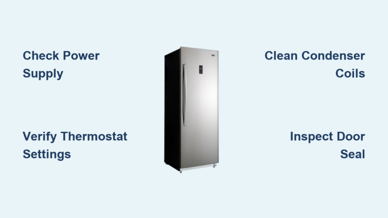 Upright Freezer Not Cooling? Fix It Fast
