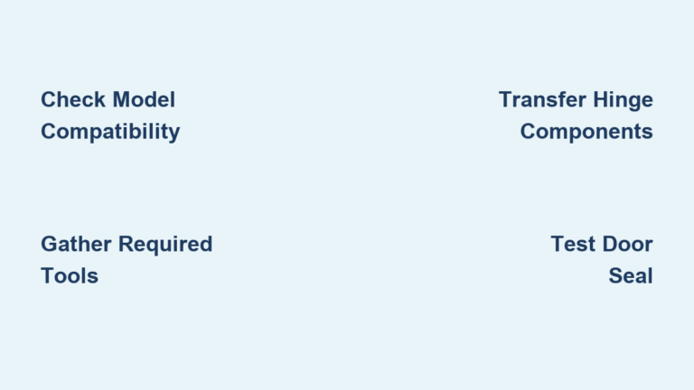 How to Switch Freezer Door Swing Side